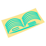 Maxbell Electric Scooter Reflective Stickers Safety Set Warning Wheel Green White