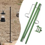 Maxbell Camping Lantern Stand Folding Aluminum Lamp Stand Hook for Hiking BBQ Picnic