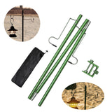 Maxbell Camping Lantern Stand Folding Aluminum Lamp Stand Hook for Hiking BBQ Picnic