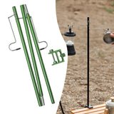Maxbell Camping Lantern Stand Folding Aluminum Lamp Stand Hook for Hiking BBQ Picnic
