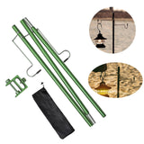 Maxbell Camping Lantern Stand Folding Aluminum Lamp Stand Hook for Hiking BBQ Picnic