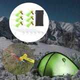 Maxbell 6Pcs/Pack Reflective Cord Tent Guyline Rope Set for Hiking Canopy Shelter