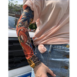 Maxbell Unisex Cooling Arm Sleeves Tattoo Cover up for Walking Basketball Tennis J