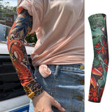 Maxbell Unisex Cooling Arm Sleeves Tattoo Cover up for Walking Basketball Tennis J