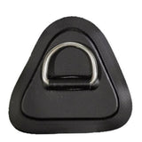 Maxbell PVC D Ring Patch Stainless Steel D Ring Deck Rigging for Surfboard Black