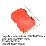 Maxbell Outdoor Storage Case Waterproof Airtight Tool Box for Cameras Water Sports Orange L