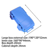 Maxbell Outdoor Storage Case Waterproof Airtight Tool Box for Cameras Water Sports Blue  L