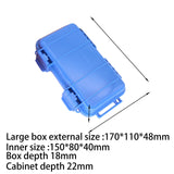 Maxbell Outdoor Storage Case Waterproof Airtight Tool Box for Cameras Water Sports Blue S