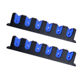 Maxbell 6 Fishing Pole Holder Storage Organizer Horizontal Mount EVA Foam Grip Blue