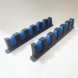 Maxbell 6 Fishing Pole Holder Storage Organizer Horizontal Mount EVA Foam Grip Blue
