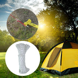 Maxbell GLOW IN THE DARK REFLECTIVE ROPES 31M TENT CAMPING ROPE White