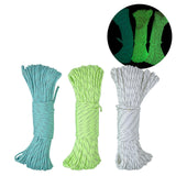 Maxbell GLOW IN THE DARK REFLECTIVE ROPES 31M TENT CAMPING ROPE White