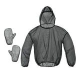 Maxbell Breathable Fishing Hood Jacket with Gloves Mesh W/ Hood Outdoor Camping L XL
