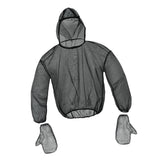 Maxbell Breathable Fishing Hood Jacket with Gloves Mesh W/ Hood Outdoor Camping L XL