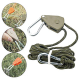 Maxbell Awning Wind Rope Lightweight Tent Fixed Buckle Guylines for Canopy Camping Green