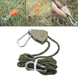 Maxbell Awning Wind Rope Lightweight Tent Fixed Buckle Guylines for Canopy Camping Green