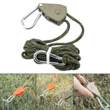 Maxbell Awning Wind Rope Lightweight Tent Fixed Buckle Guylines for Canopy Camping Green