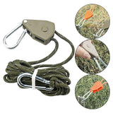 Maxbell Awning Wind Rope Lightweight Tent Fixed Buckle Guylines for Canopy Camping Green