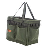 Maxbell Portable Oxford Multi Pockets Garden Tool Storage Tote Bag for Outdoor Green