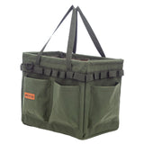 Maxbell Portable Oxford Multi Pockets Garden Tool Storage Tote Bag for Outdoor Green