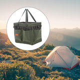 Maxbell Portable Oxford Multi Pockets Garden Tool Storage Tote Bag for Outdoor Green