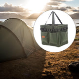 Maxbell Portable Oxford Multi Pockets Garden Tool Storage Tote Bag for Outdoor Green