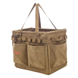 Maxbell Portable Oxford Multi Pockets Garden Tool Storage Tote Bag for Outdoor Khaki