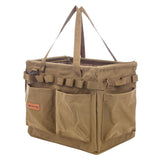 Maxbell Portable Oxford Multi Pockets Garden Tool Storage Tote Bag for Outdoor Khaki