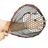 Maxbell Fishing Landing Net No Folding Fish Trap Shrimp Cage Dip Big Fish red