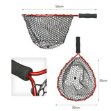 Maxbell Fishing Landing Net No Folding Fish Trap Shrimp Cage Dip Big Fish red