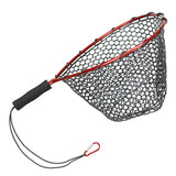 Maxbell Fishing Landing Net No Folding Fish Trap Shrimp Cage Dip Big Fish red