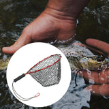 Maxbell Fishing Landing Net No Folding Fish Trap Shrimp Cage Dip Big Fish red