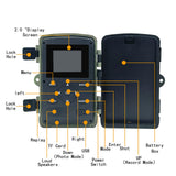 Maxbell Huntings Trail Camera 36MP IR Lights Display HD for Game