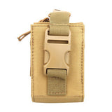 Maxbell 1PC Radio Pouch Holder Lightweight Portable Waist Bag Universal for Camping Khaki