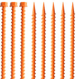 Maxbell 10Pcs Portable Tent Pegs Tent Accessories Spikes for Picnic Beach Gardening orange