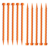 Maxbell 10Pcs Portable Tent Pegs Tent Accessories Spikes for Picnic Beach Gardening orange