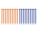 Maxbell 10Pcs Portable Tent Pegs Tent Accessories Spikes for Picnic Beach Gardening orange