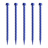 Maxbell 10Pcs Portable Tent Pegs Tent Accessories Spikes for Picnic Beach Gardening blue