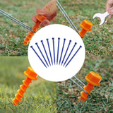 Maxbell 10Pcs Portable Tent Pegs Tent Accessories Spikes for Picnic Beach Gardening blue