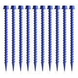Maxbell 10Pcs Portable Tent Pegs Tent Accessories Spikes for Picnic Beach Gardening blue