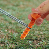 Maxbell 10Pcs Portable Tent Pegs Tent Accessories Spikes for Picnic Beach Gardening blue