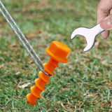 Maxbell 10Pcs Portable Tent Pegs Tent Accessories Spikes for Picnic Beach Gardening blue