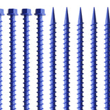 Maxbell 10Pcs Portable Tent Pegs Tent Accessories Spikes for Picnic Beach Gardening blue