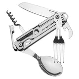 Maxbell Multifunction Survival Foldable Knife Spoon for Emergency Camping Outdoor