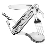 Maxbell Multifunction Survival Foldable Knife Spoon for Emergency Camping Outdoor
