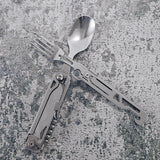 Maxbell Multifunction Survival Foldable Knife Spoon for Emergency Camping Outdoor