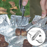 Maxbell Multifunction Survival Foldable Knife Spoon for Emergency Camping Outdoor