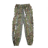 Maxbell Leaves Ghillie Suit Set Woodland Hunting Hooded Jacket Pant for Farming
