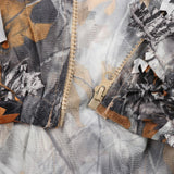 Maxbell Leaves Ghillie Suit Set Woodland Hunting Hooded Jacket Pant for Farming