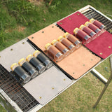 Maxbell Seasoning Bottle Storage Pouch Spice Jar Sealing Cooking Accessories Brown